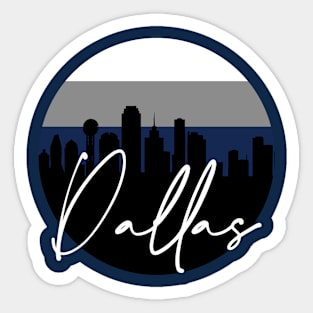 Dallas Skyline Football Colors Sticker